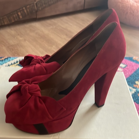 Vintage from the early to mid 2000s MARNI Burgundy Punp 37.5 - Picture 3 of 10